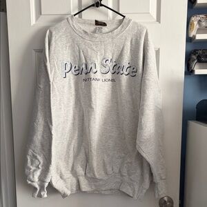 Penn State Nittany Lions Vintage Grey Pullover Sweater Made in USA Size XXL